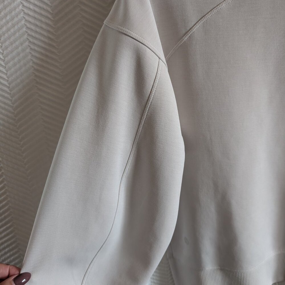 Lululemon Softstreme Turtleneck Pullover White Opal Size 4 Athleisure Sporty - Picture 9 of 15